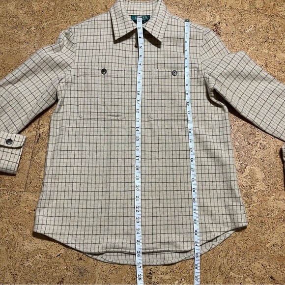 Lauren Ralph Lauren Wm’s Wool Plaid Zip Up Shirt Jacket Sz XS - Picture 12 of 13